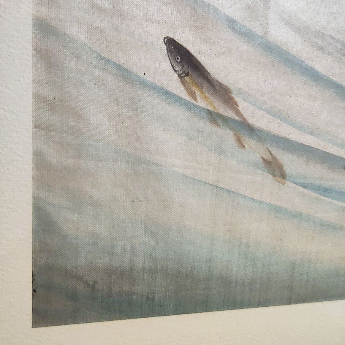 COPPIA DI SETE DIPINTE A MANO CON 'MARTIN PESCATORE' -photo-1