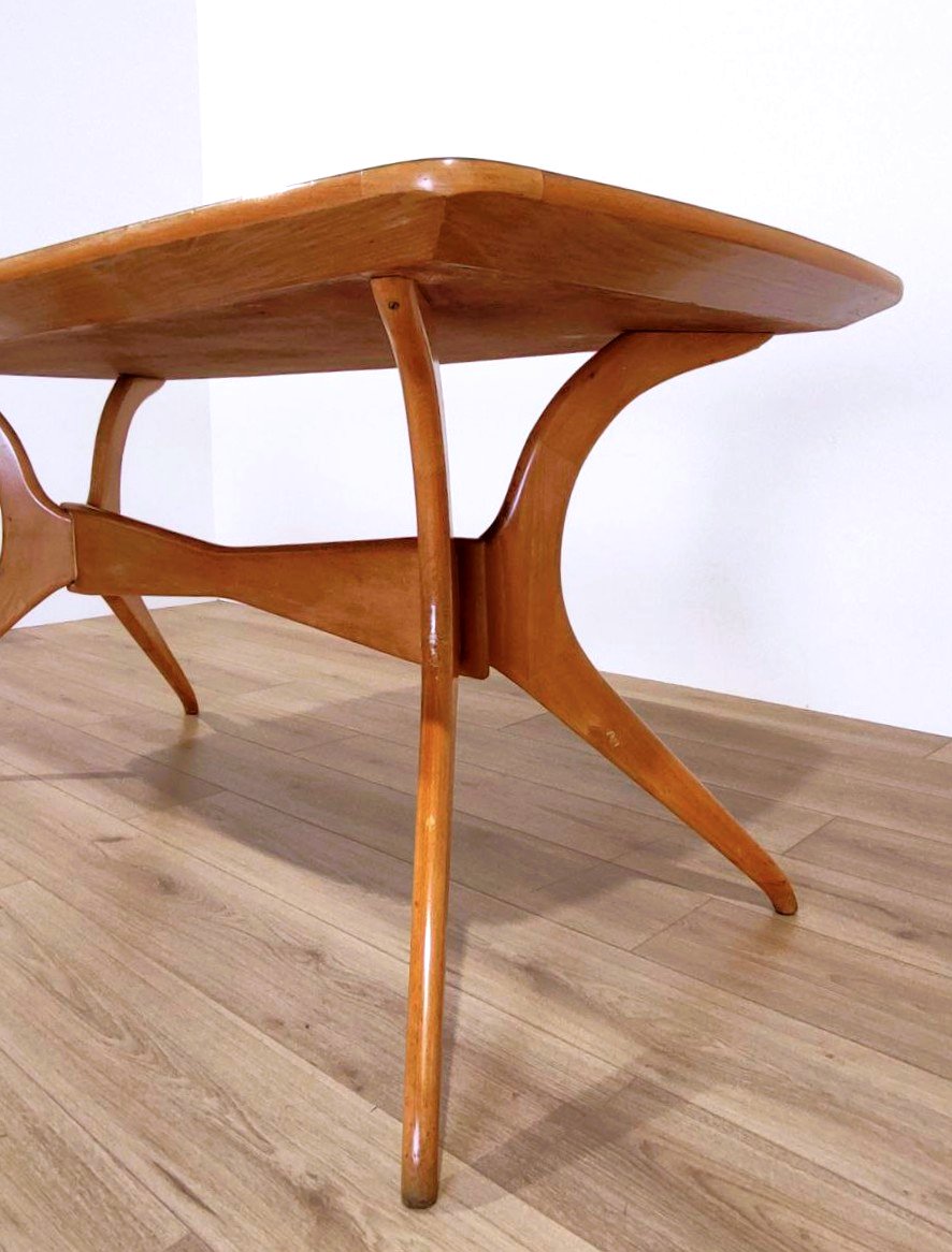 TAVOLO LEGNO E FORMICA CELESTE,  STILE ICO PARISI (ATTRIB.), ANNI '50-photo-7