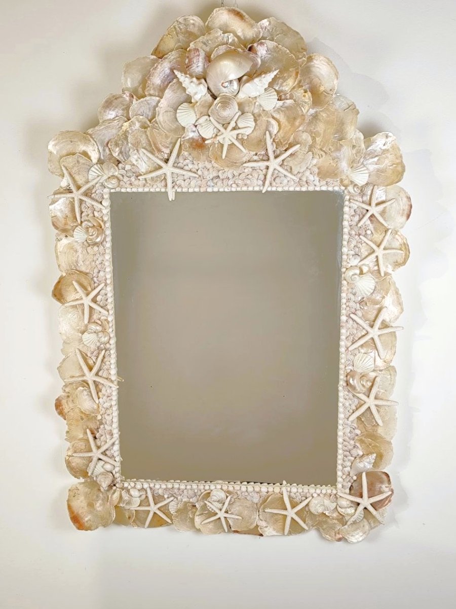 CORNICE CONCHIGLIE A SPECCHIO PROD. ARTIGIANALE, ITALIA XX sec.-photo-2