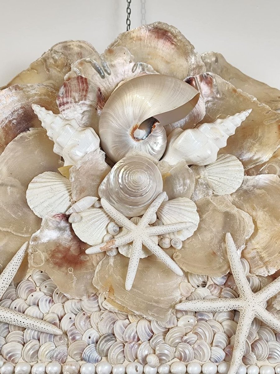 CORNICE CONCHIGLIE A SPECCHIO PROD. ARTIGIANALE, ITALIA XX sec.-photo-1