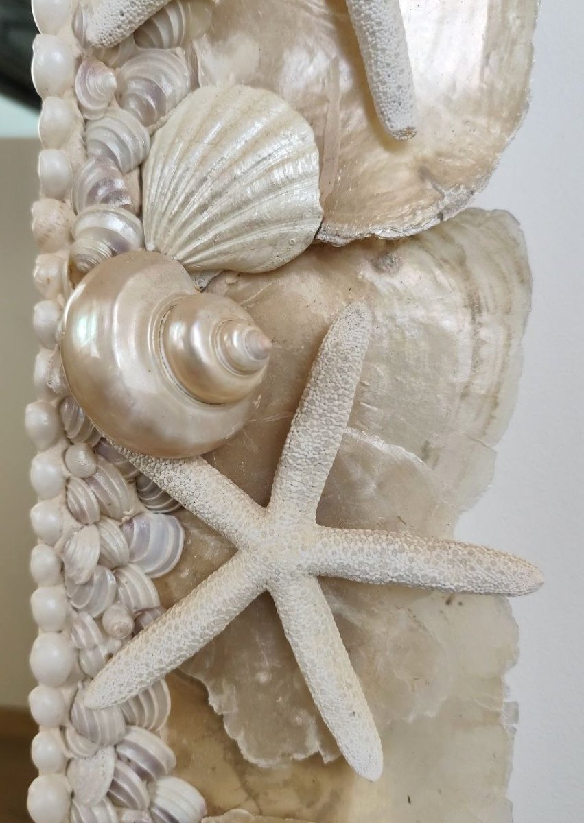 CORNICE CONCHIGLIE A SPECCHIO PROD. ARTIGIANALE, ITALIA XX sec.-photo-6