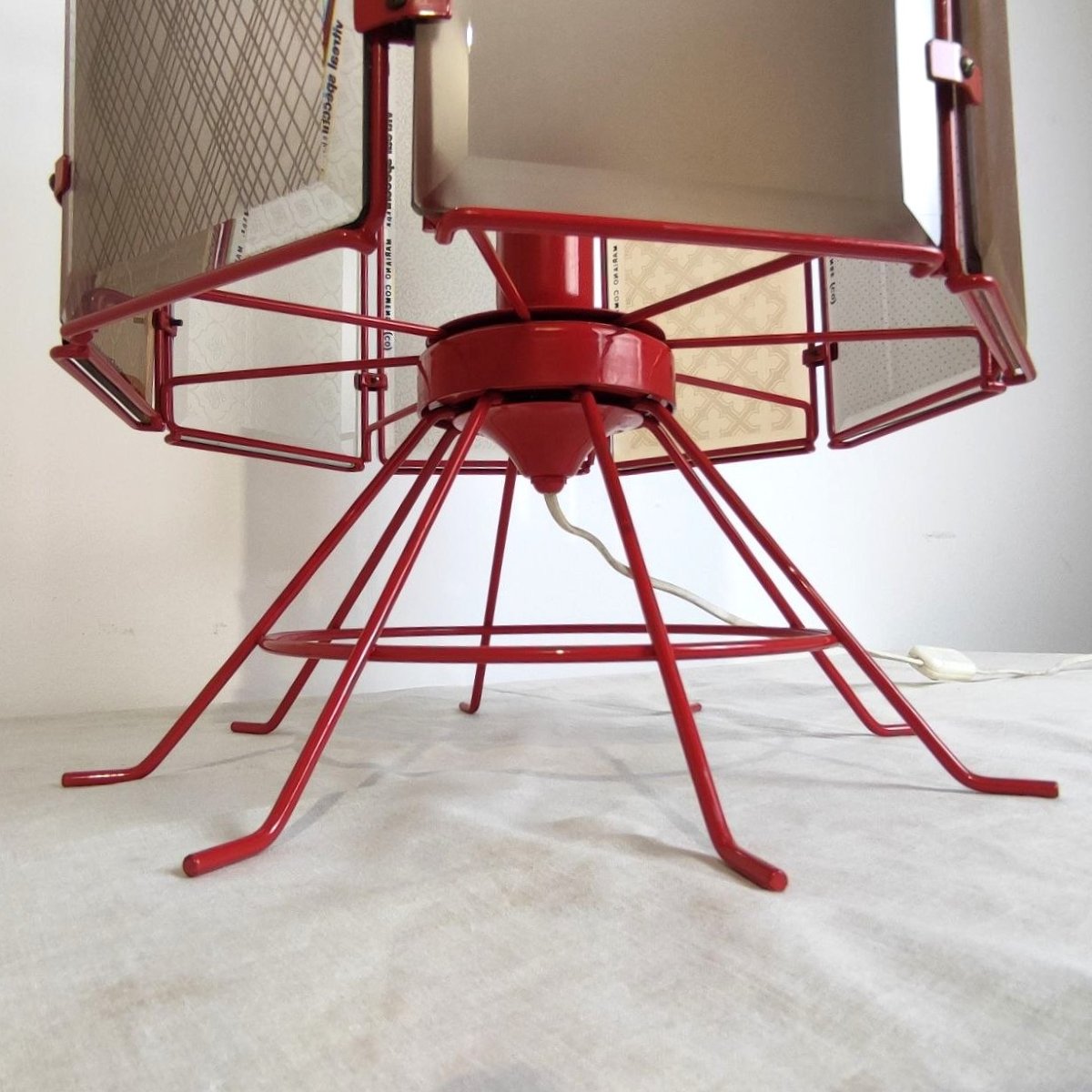 LAMPADA DA TAVOLO PUBBLICITARIA 'VITREAL SPECCHI', ANNI '70/'80-photo-4