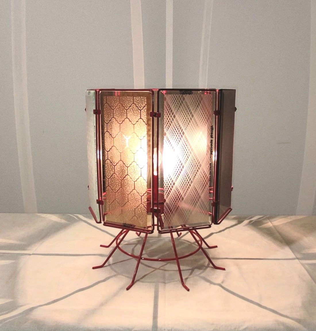 LAMPADA DA TAVOLO PUBBLICITARIA 'VITREAL SPECCHI', ANNI '70/'80-photo-7
