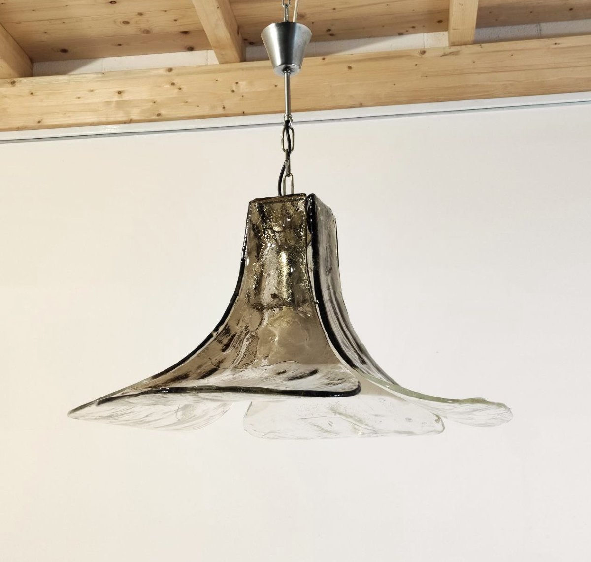 LAMPADA IN VETRO DI MURANO, CARLO NASON PER AV MAZZEGA ANNI '60-photo-2