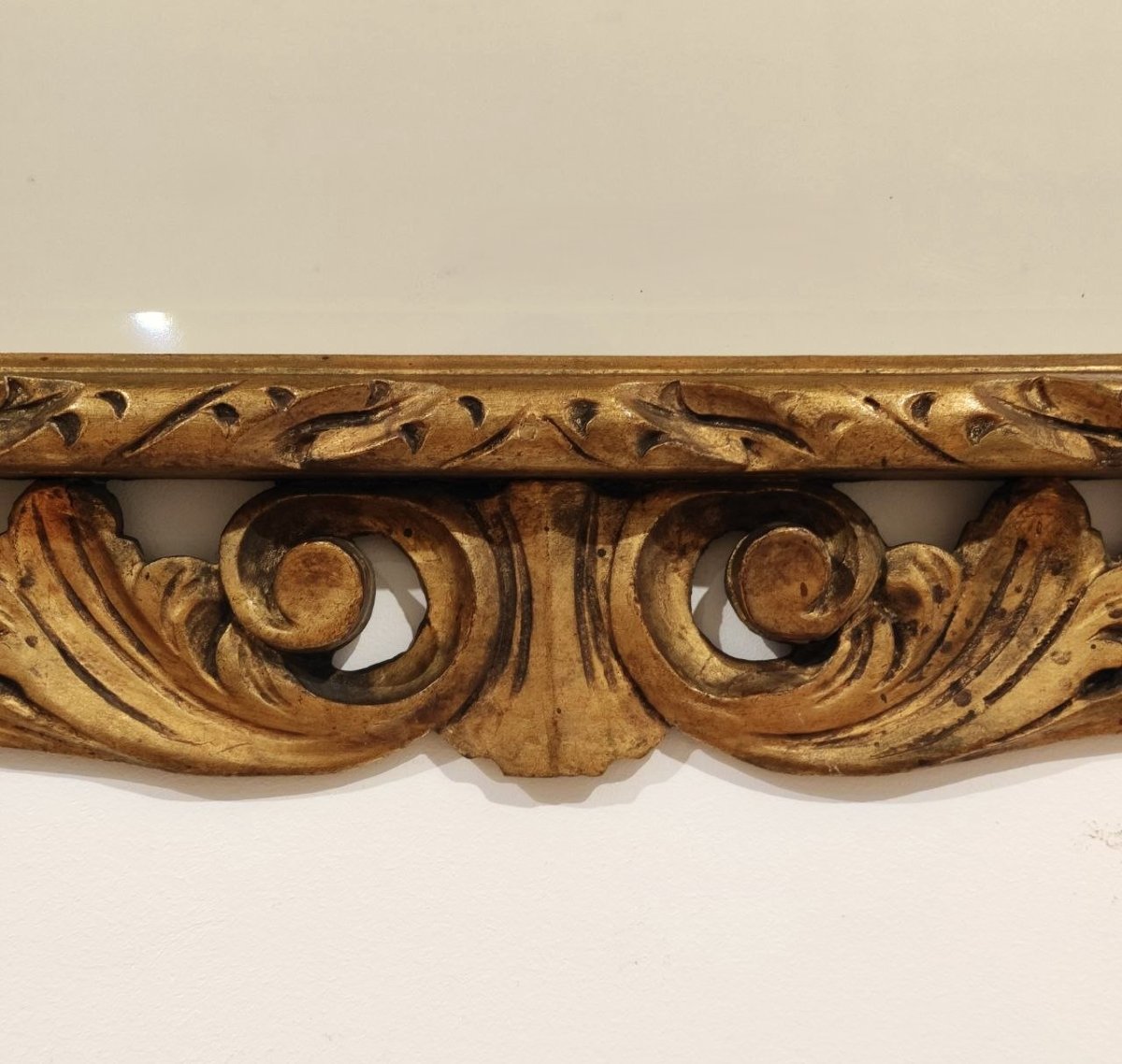SPECCHIERA CON CORNICE INTAGLIATA E DORATA, INIZI '900-photo-4