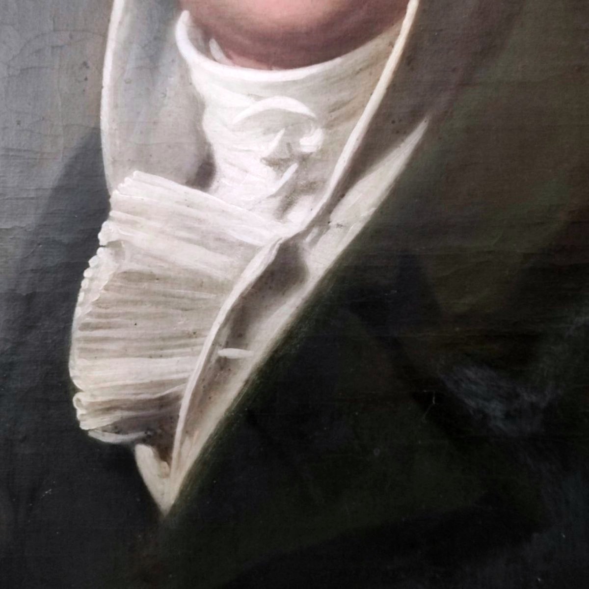 HODGES CHARLES H. 1811, OLIO SU TELA RITRATTO DI GIOVANE GENTILUOMO -photo-2