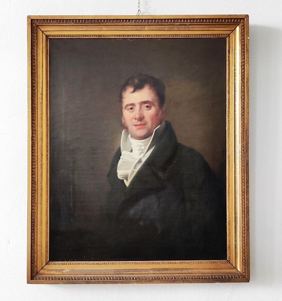 HODGES CHARLES H. 1811, OLIO SU TELA RITRATTO DI GIOVANE GENTILUOMO 