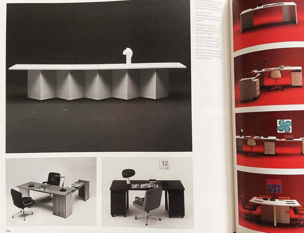 TECNO, SCRIVANIA GRAPHIS DI O. BORSANI ED E. GERLI ANNI '70-photo-8