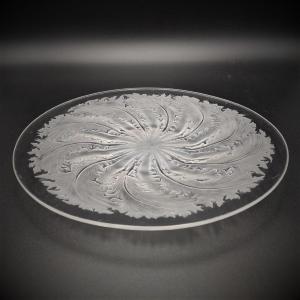 LALIQUE, PIATTO 'CHICOREE' ANNI '20 