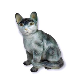 SCULTURA DI GATTO FERMAPORTA, SOCIETA' CERAMICA RICHARD FINE '800