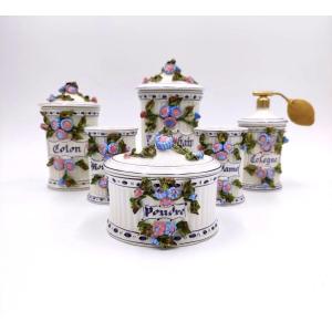 PETUCCO & TOLIO DI NOVE, SET DA BAGNO IN CERAMICA ANNI '40 