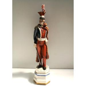 CACCIAPUOTI, STATUA IN CERAMICA GENERALE PONIATOWSKI