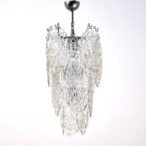 MAZZEGA VETRO 'RAGNATELA', LAMPADA A SOSPENSIONE ANNI '60