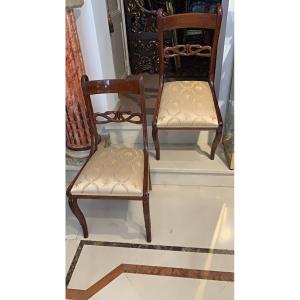 10 Empire Mahogany Chairs