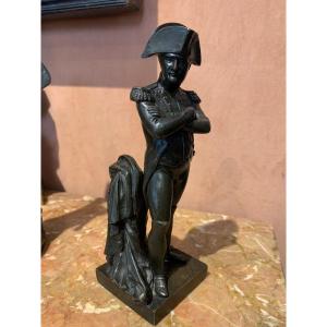 Statue Of Napoleon In Foot Black Patina Sign On The Back Guillemin (1841 1907)