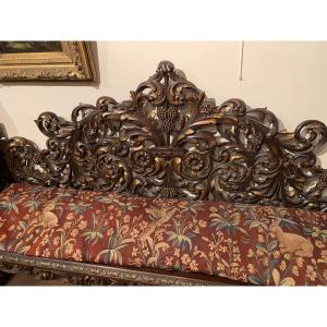 Banquette Bois Et Or Tres Décorative