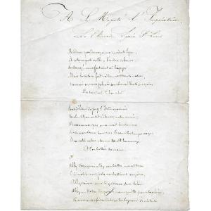 Emile Zola – Signed Autograph Poem