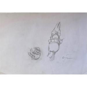 Enki Bilal – Original Signed Drawing