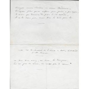 Victor Hugo – Autograph Poem