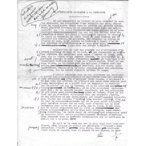 Georges Clemenceau – Signed Typescript – 1914