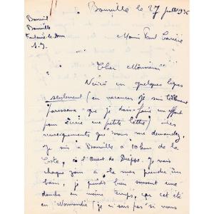 Bourvil – Signed Autograph Letter