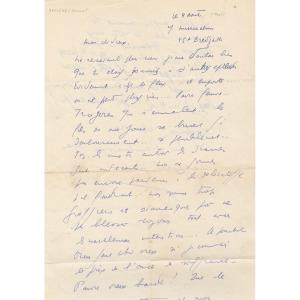 Louis-ferdinand Celine – Signed Autograph Letter