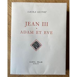 Sacha Guitry - Signed Book - Jean III Theater - Adam And Eve