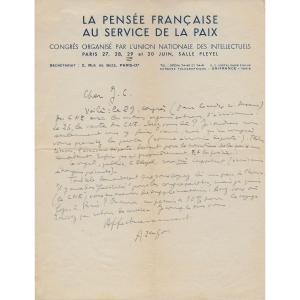 Louis Aragon – Signed Autograph Letter