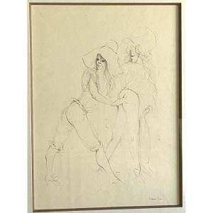 Léonor Fini - Original Signed Drawing