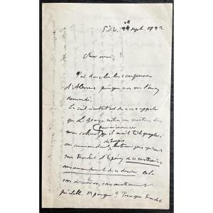 Georges Clemenceau - Autographed Signed Letter - First World War