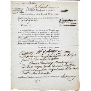 Fouquier-tinville - Autographed Signed Piece - French Revolution