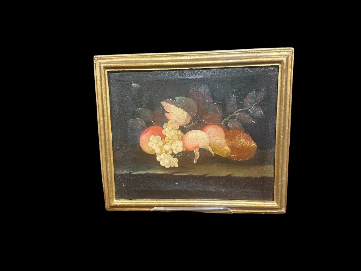 Suite di tre nature morte, olio su tela .XVIII secolo.