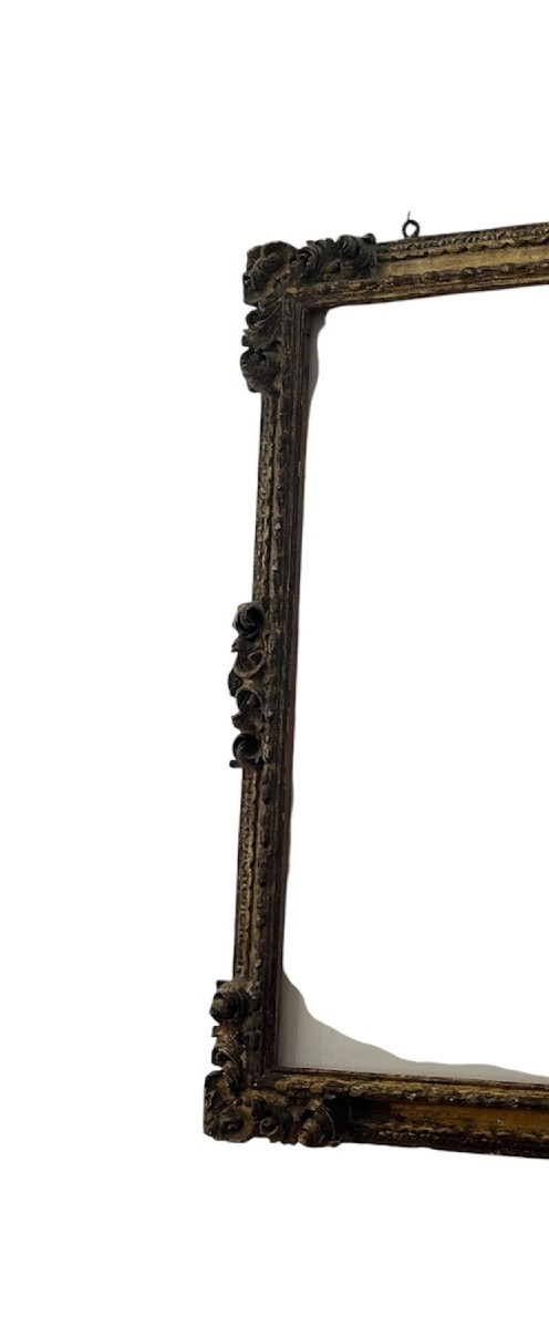 Cornice in legno intagliato e dorato a mecca della fine del XVII  secolo-photo-2