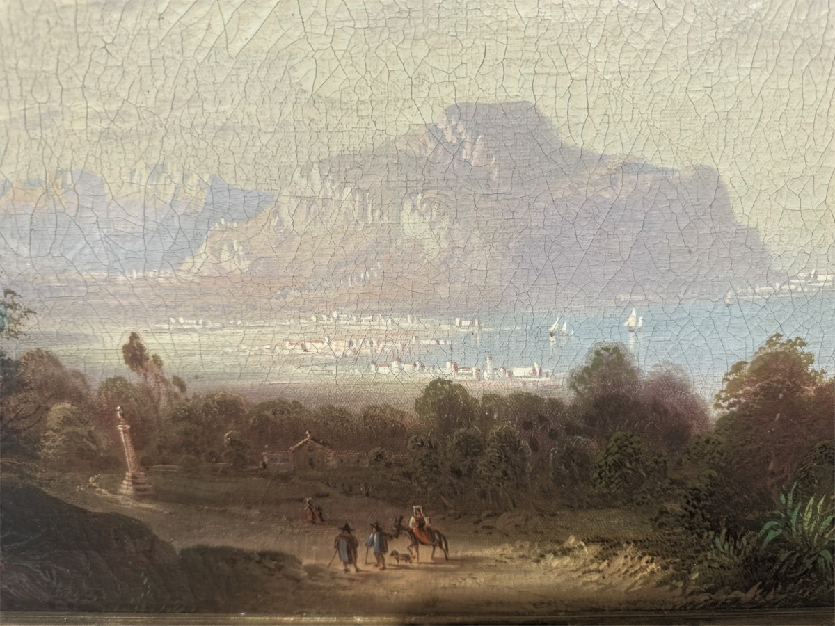 Dipinto raffigurante Palermo ,monte Pellegrino.-photo-2