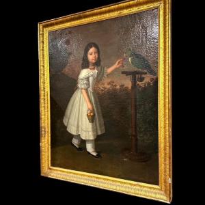 dIPINTO RAFFIGURANTE BAMBINA 