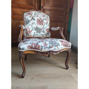 Louis XV Armchair Stamped Bovo