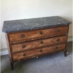 Transitional Louis XVI Chest Of Drawers 