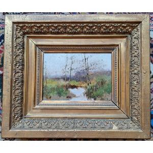 Eugène Galien-laloue Alias Léon Dupuy - Landscape At The River