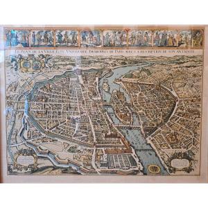 Paris In 1630 – Map Of The City Of Paris According To Melchior Tavernier