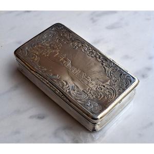 Late 19th Century Sterling Silver Snuff Box
