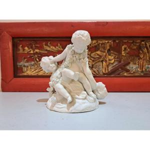 Sèvres – Spring – Biscuit Group Representing Three Putti