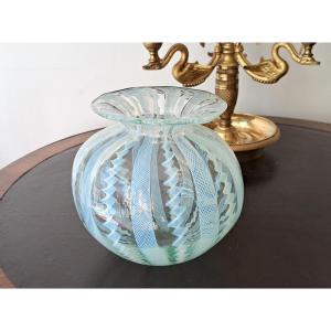 Murano Glass Ball Vase Circa 1950