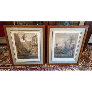 Views Of Bourbon Island – Pair Of 19th-century Lithographs