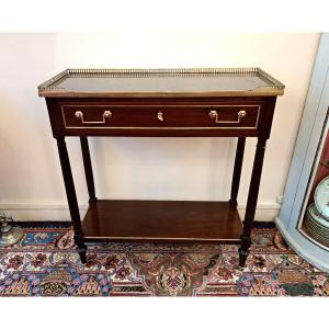 Small Louis XVI Style Mahogany Console Table