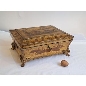 Early 19th Century Lacquered Wooden Box