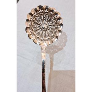 Solid Silver Sugar Sifter/sprinkler With Old Man Hallmark