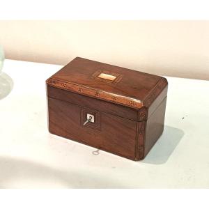 19th Century Marquetry Tea Box