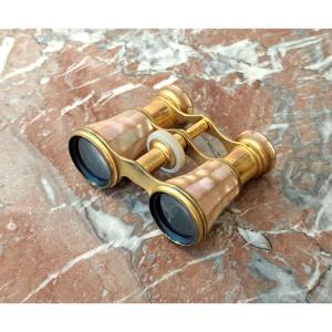 Mother-of-pearl And Brass Opera Glasses