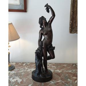 19th Century Bacchante Female Bronze