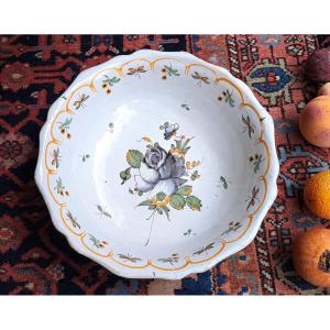 Round Earthenware Salad Bowl 18th Century
